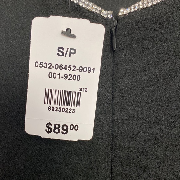 Le Chateau Rhinestone trimmed LBD NWT Small - Picture 5 of 7